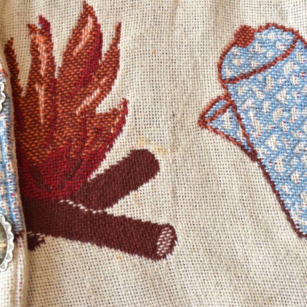 Silverado Camping Fire Outdoors Coat Tapestry Jacket - Size M/L - Picture 9 of 9